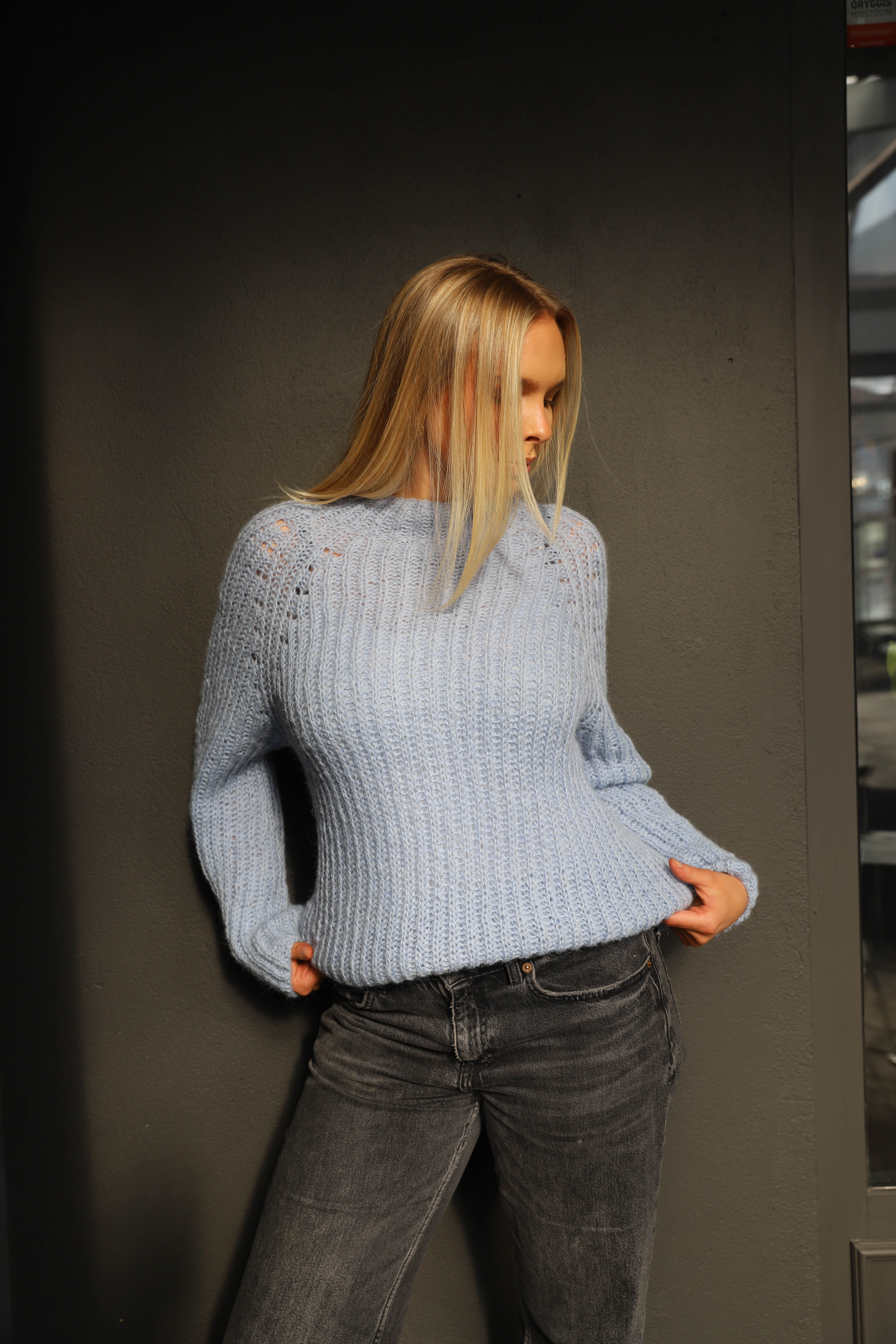 Jónína brioche pullower knitting pattern