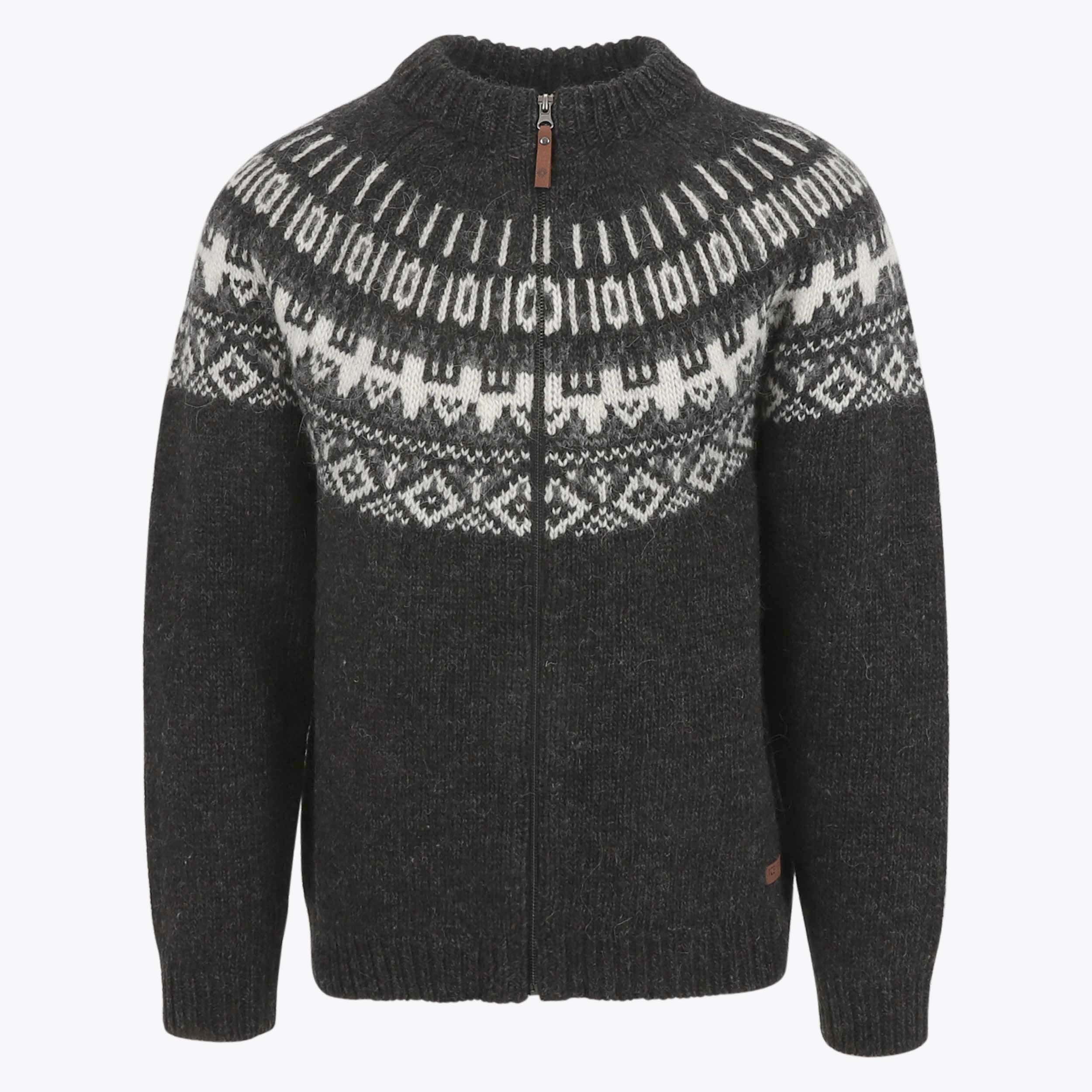 Elis Wool Sweater with full Zip