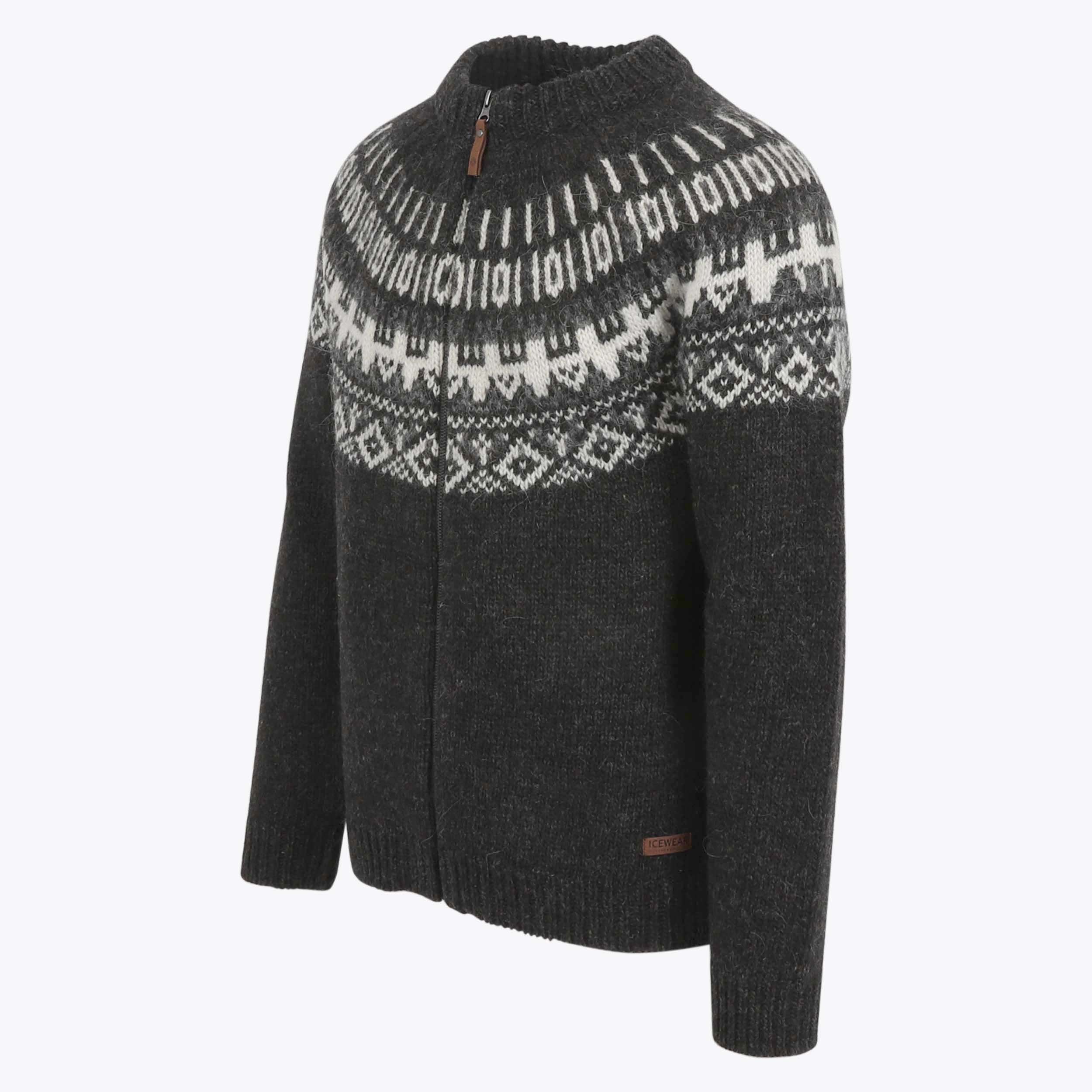 Elis Wool Sweater with full Zip